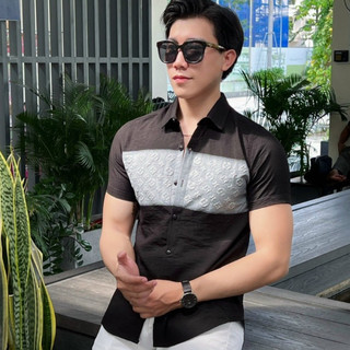 Áo sơ mi nam ngắn tay, áo sơmi vải kate cao cấp mềm mại thoáng mát