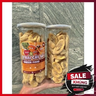 Chuối sứ sấy giòn ngọt Đà Lạt loại 1 300gr