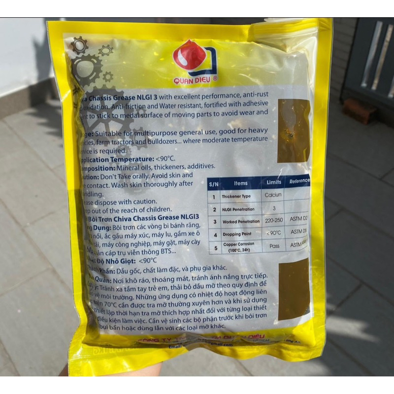 Mỡ Bôi Trơn Đa Năng Chiva Chassis Grease NLGI 3