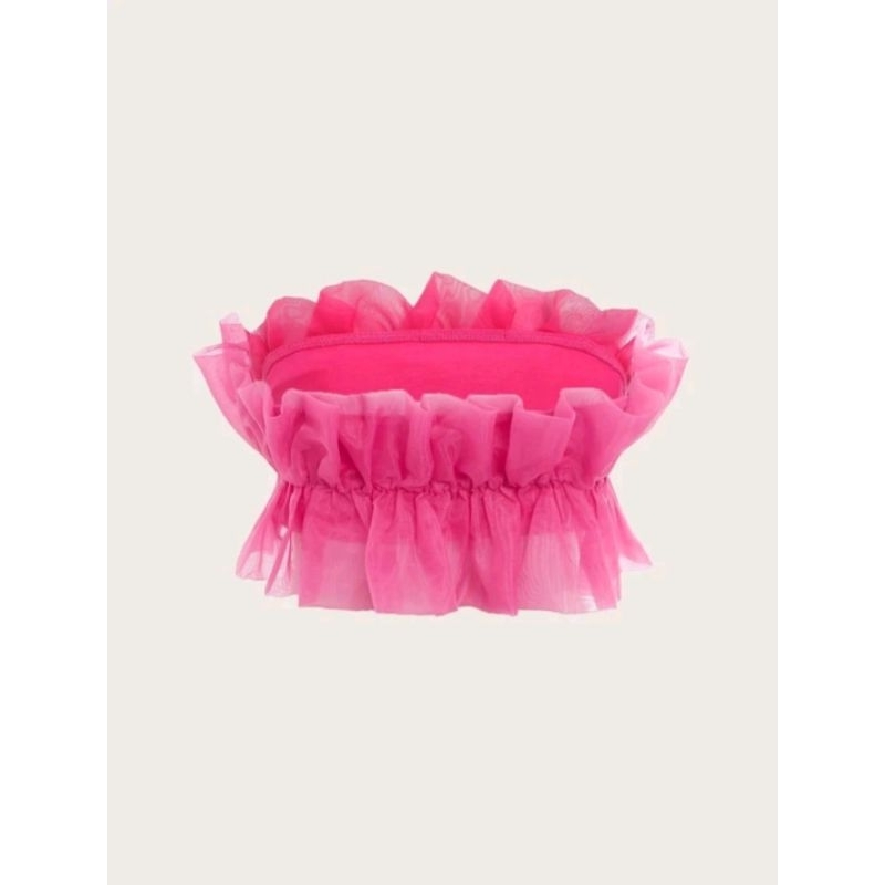 Áo ống/ Áo quây cúp ngực croptop voan xốp tơ dễ thương bánh bèo tiểu thư hottrend thời trang cho nữ chất ren sang chảnh