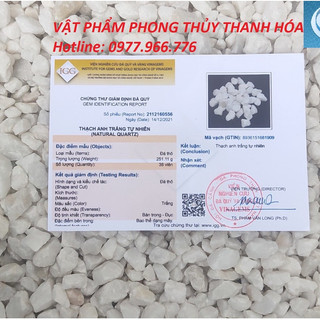 Combo 10 kg đá thach anh trắng vụn thô tự nhiên - đá phong thủy