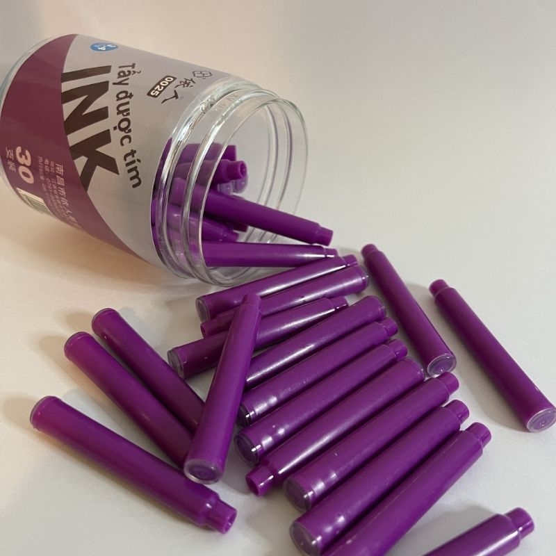 Bút Máy Tẩy Xóa Được Ngòi Kim Tinh êm trơn  tặng kèm ống mực.