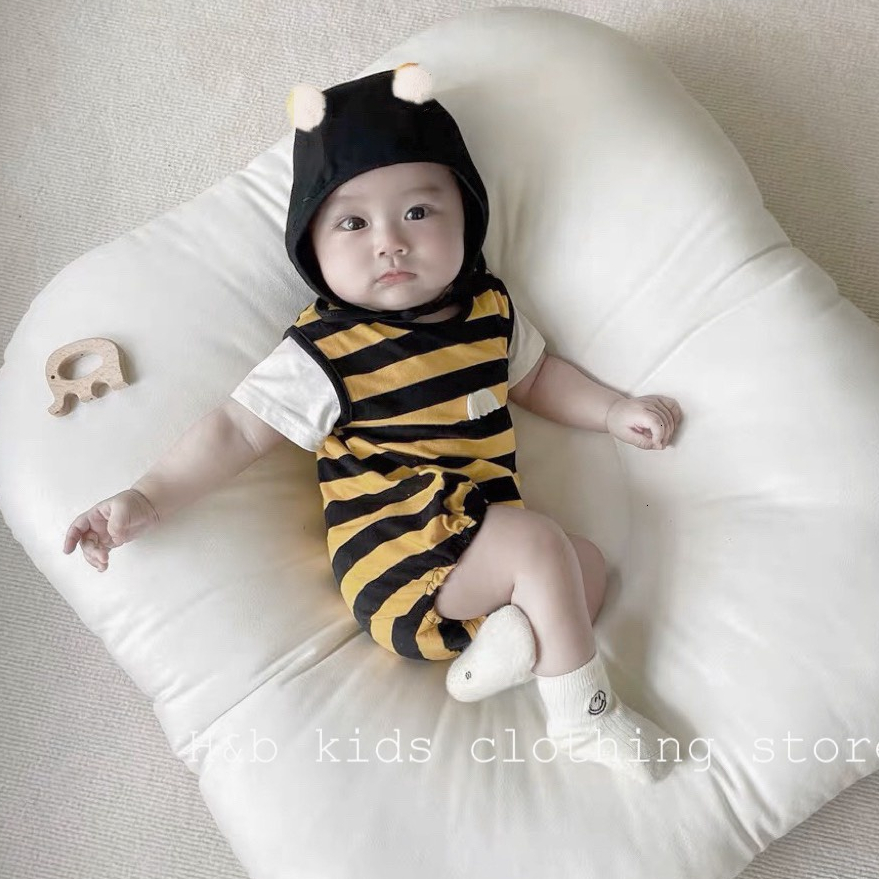 Bodysuit Cho Bé, Body suit cho bé trai bé gái cộc tay, body đùi cho bé mùa hè Hàn Quốc size từ 5-15kg