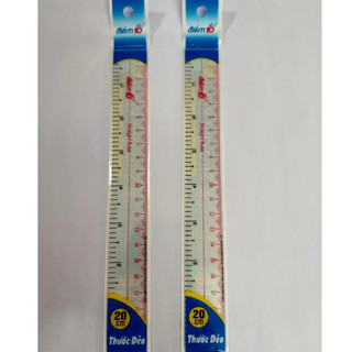 Thước Thẳng Dẻo 20cm Điểm 10 Học Sinh Rõ Nét,Thước Kẻ Học Sinh