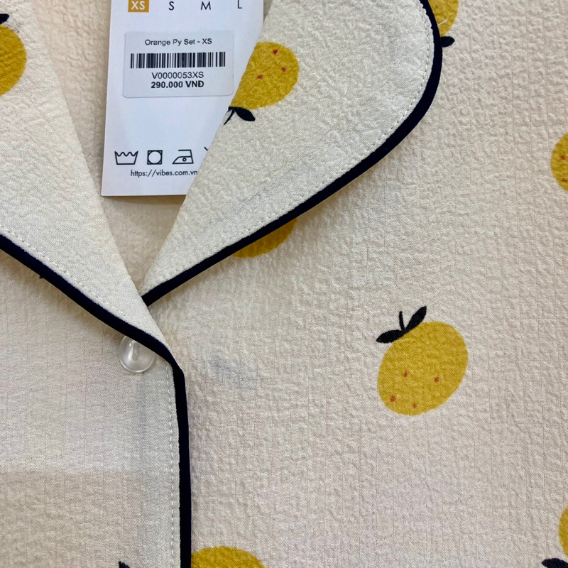 VIBES Đồ bộ Pijama ngắn Orange Py Set