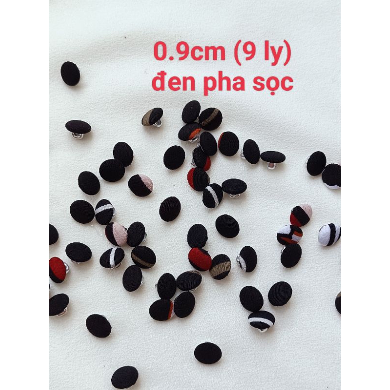 GÓI 50 NÚT BỌC VẢI SIZE 0.9cm