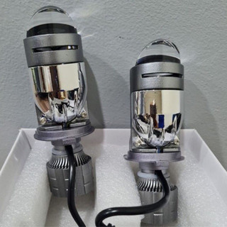 Bi LED mini 2 màu mắt ếch H4 (lắp xe máy - ô tô - xe tải)