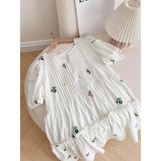 Đầm babydoll hoa ly (ảnh thật/ có sẵn)