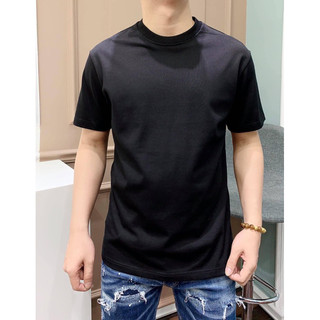 Áo phông unisex trơn màu đen, áo thun trơn siêu cấp chất liệu cotton