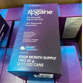 Kem mọc tóc cho nử women's rogaine 5% minoxidil unscented foamhộp 2 chai của mỹ🇺🇸