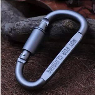 Móc khóa đa năng carabiner chữ D treo đồ đi phượt đa năng