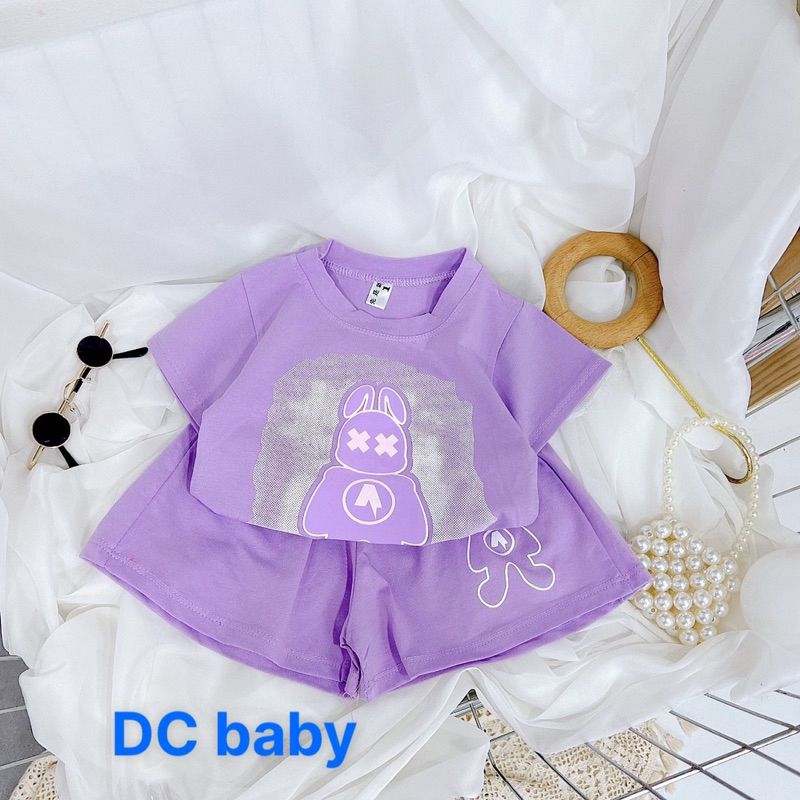 bộ cotton tàu bé gái size đại cồ 18-40kg