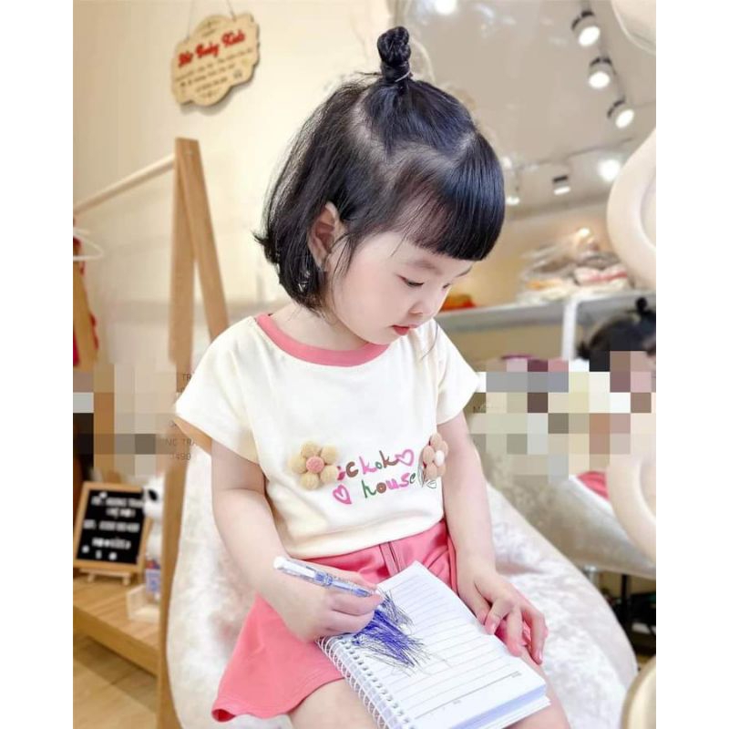 Bộ hoa 2cho bé 8_22kg chất cotton tàu