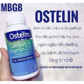 Viên uống canxi ostelin _ Ostelin Calcium & Vitamin D3 cho bà bầu chuẩn Úc