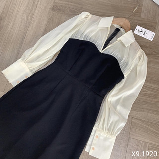 VÁY CHÉO PHA TƠ DÁNG DÀI
