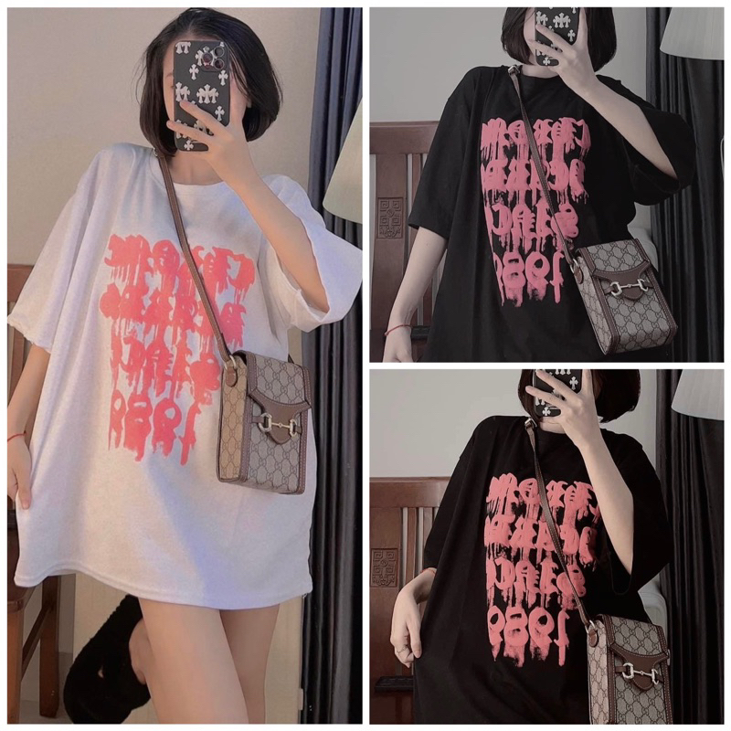 [ Rẻ vô địch ] Áo thun cotton khô 3158 form rộng - chữ nổi 1989