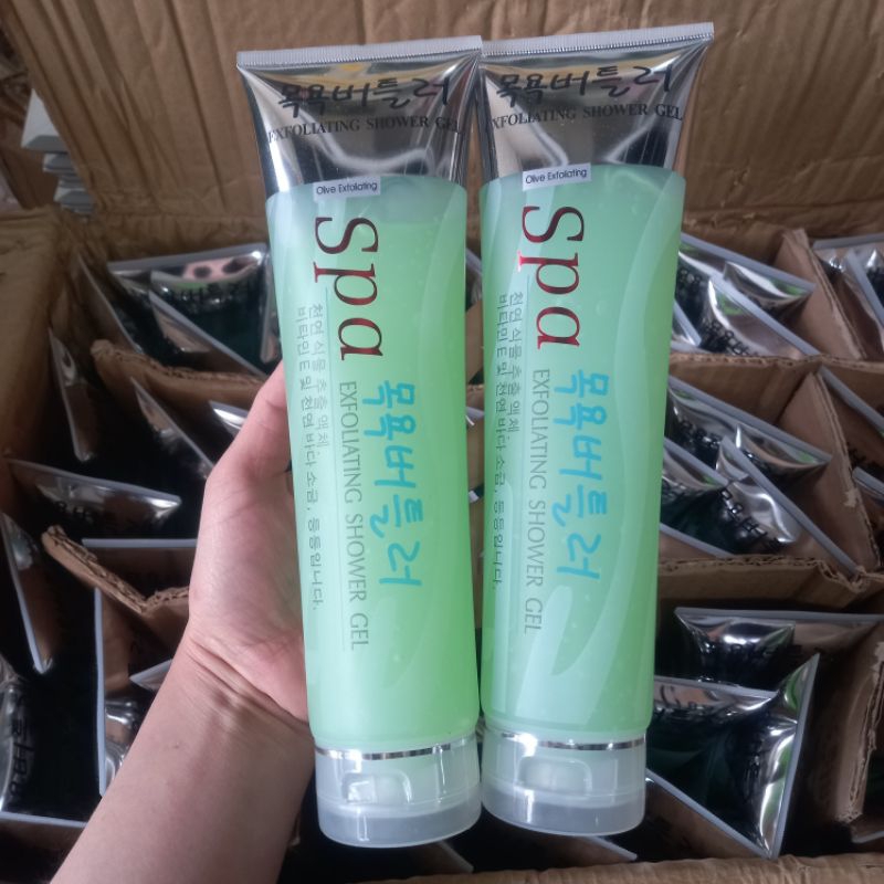 Tẩy da chết SPA HÀN Quốc  Exfoliating Shower gel 350ml