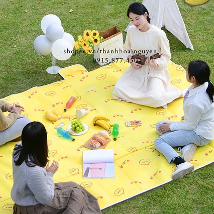 Thảm Bạt Dã Ngoại Picnic Chống Thấm Nước ( Thảm cắm trại du lịch bạt trải kẻ caro )