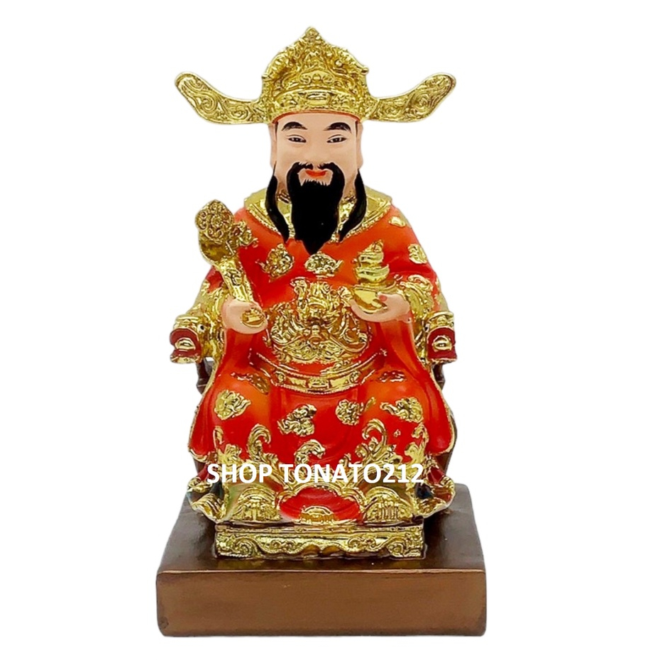TƯỢNG ÔNG THẦN TIỀN ĐẶT BÀN THỜ THẦN TÀI,ÔNG ĐỊA CAO 16.5CM