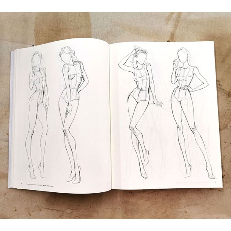SỔ luyện vẽ Artbook PHÁC THẢO FASHION Design