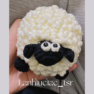 cừu lông xù len handmade