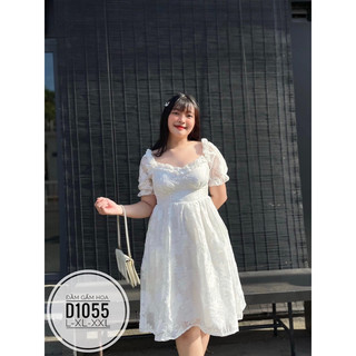 Đầm gấm hoa D1055