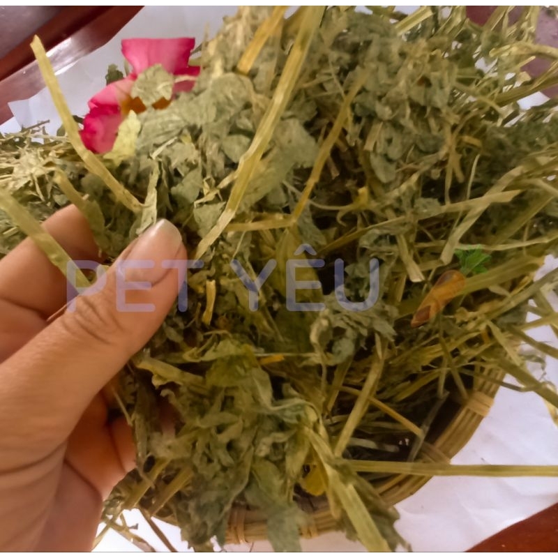 cỏ khô alfala (1 KG) &lt;3 FREESHIP&lt;3 thức ăn của các bé thỏ, bọ, chuột lang, chinchila, sóc bắc mỹ