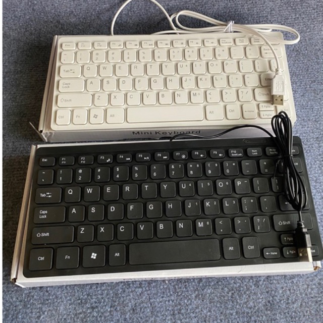 Bàn phím máy tính laptop mini K1000 có dây nhỏ gọn nhẹ nhàng không kém phần sang trọng cho học sinh van phong