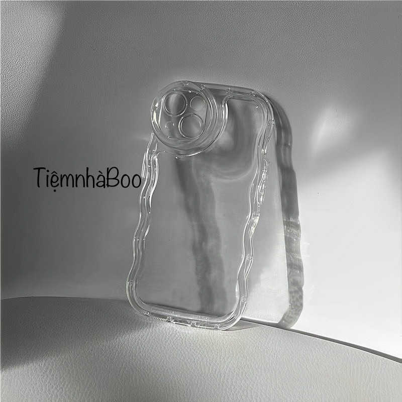 Ốp lưng gơm sóng trong suốt silicone dành cho iPhone