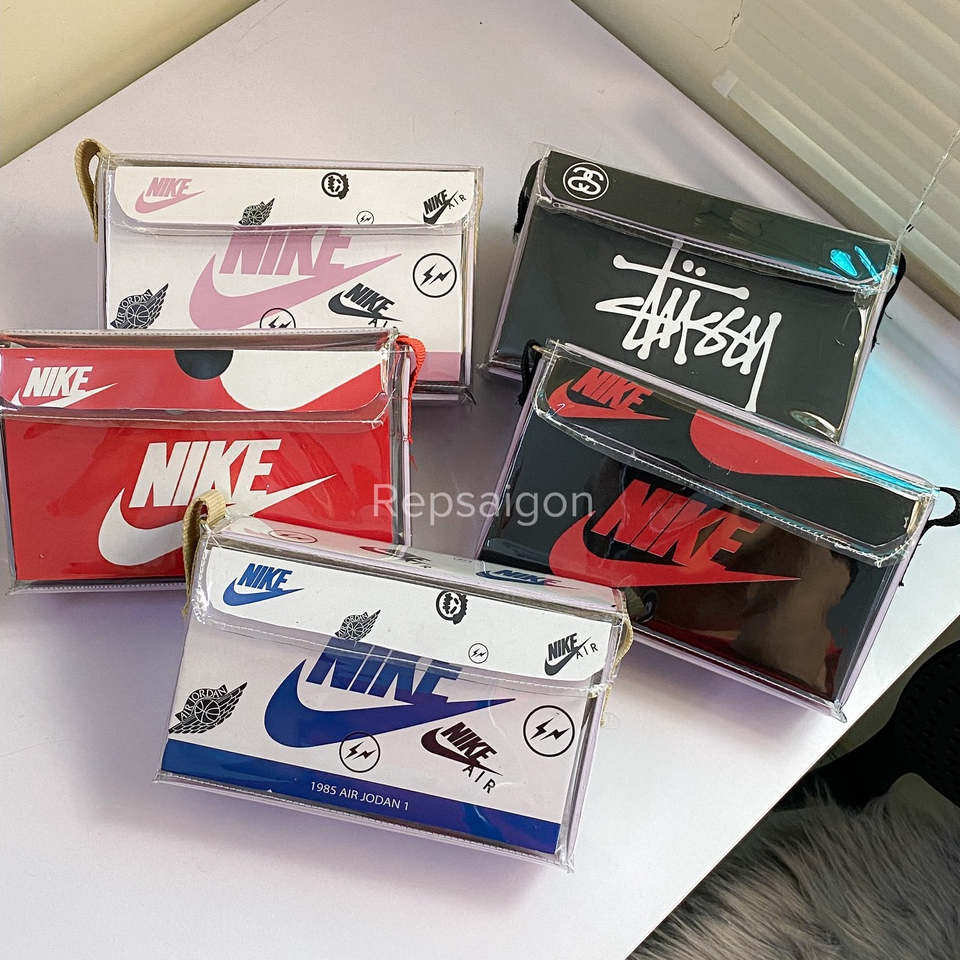 Túi Hộp Custom Nike Stusy Hot 2023 Chất Liệu Dày Cứng Cáp - Repsaigon