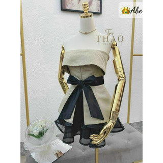 SÉT ÁO CÚP NGỰC + chân váy voan [Ảnh chụp]