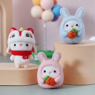 Len Chọc Handmade, Bộ Kit Len Chọc Thỏ Bunny (Có Video Hướng Dẫn)