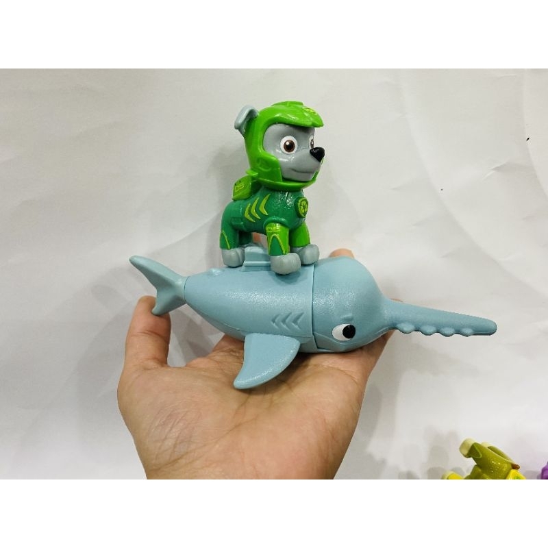 Đồ chơi Paw Patrol: Set 12 nhân vật chó cứu hộ và biển Aqua Pups có công năng