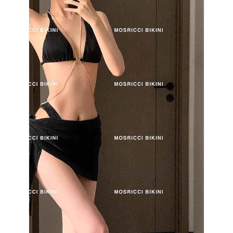 Set 3 Mảnh Bikini Nhung Đang Hot 2023