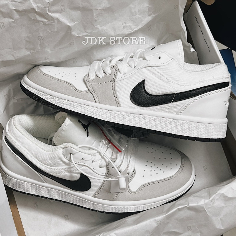 JDK STORE_Giày Sneaker JD1 Low Xám Canvas