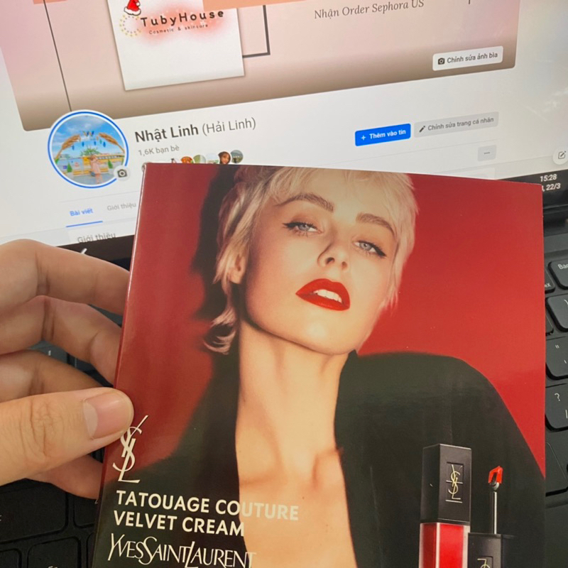 Sample son kem YSL 4 màu kèm cọ