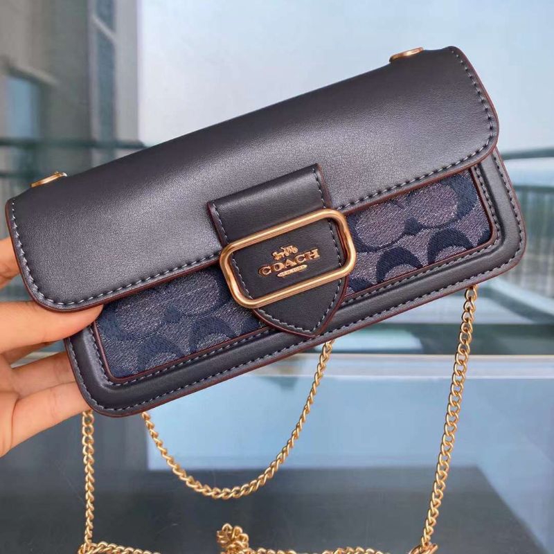 Túi Đeo Chéo/ Đeo Vai Da Thật Phối Canvas LĐ