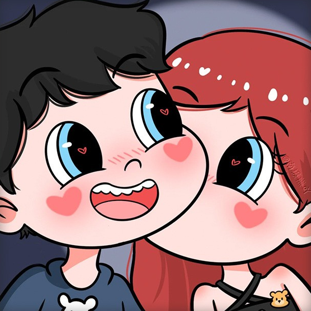 Tranh tô màu theo số có khung hoạt hình, phong cảnh | Tranh số hoá 20x20 cặp đôi dễ thương treo tường, để bàn