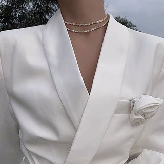Choker đá 1 hàng ( kèm clip sp do shop tự quay)