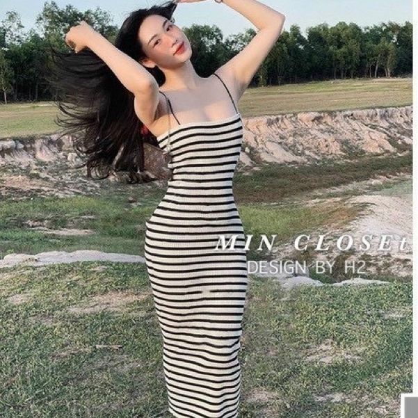 Đầm BODY SỌC 2 DÂY SEXY (HÀNG QUẢNG CHÂU LOẠI 1 ) Thương Thương Shop
