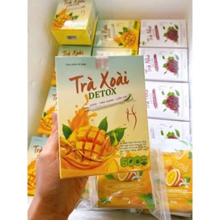 Trà xoài Detox giảm cân Kelly chính hãng ( tặng kèm vitamin rau củ 15 viên)