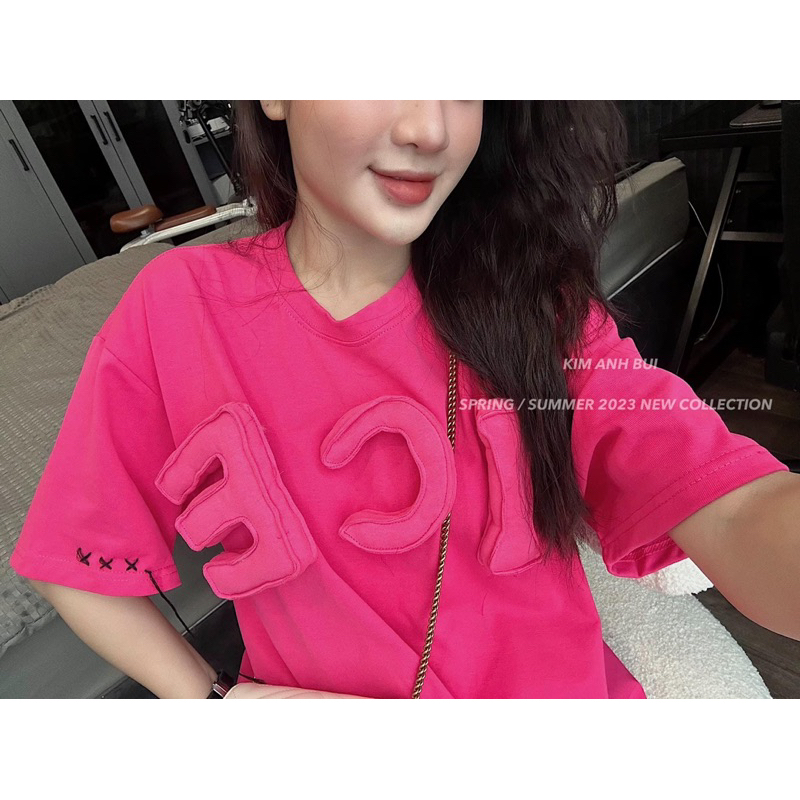 ÁO PHÔNG ICE CHỮ NỔI KIM ANH BÙI