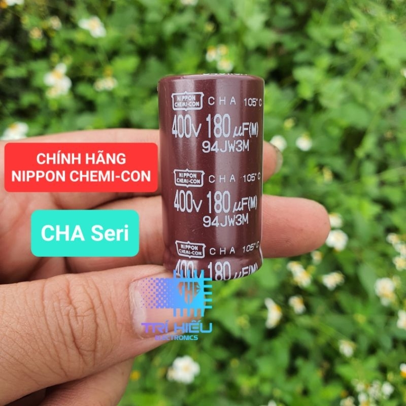 [CHÍNH HÃNG] Tụ NIPPON CHEMI-CON 400V 180uF CHA Seri