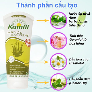 Kem dưỡng da tay, móng tay Kamill dưỡng ẩm 100ml