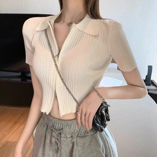 Áo kiểu croptop xinh dây kéo kéo hoài không hết keo1