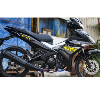 Tem rời ex 150 y15zr xám đen chữ vàng