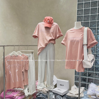 Áo Phông Esentials Hồng Cam Hot Hit