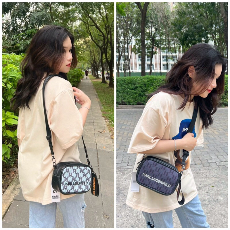 Túi Đeo Chéo Karl Monogram Nam Nữ Cao Cấp Chất Liệu Poly Chống Thấm | Bánh Mì Store | Túi Đeo Chéo Thời Trang Karl VNXK