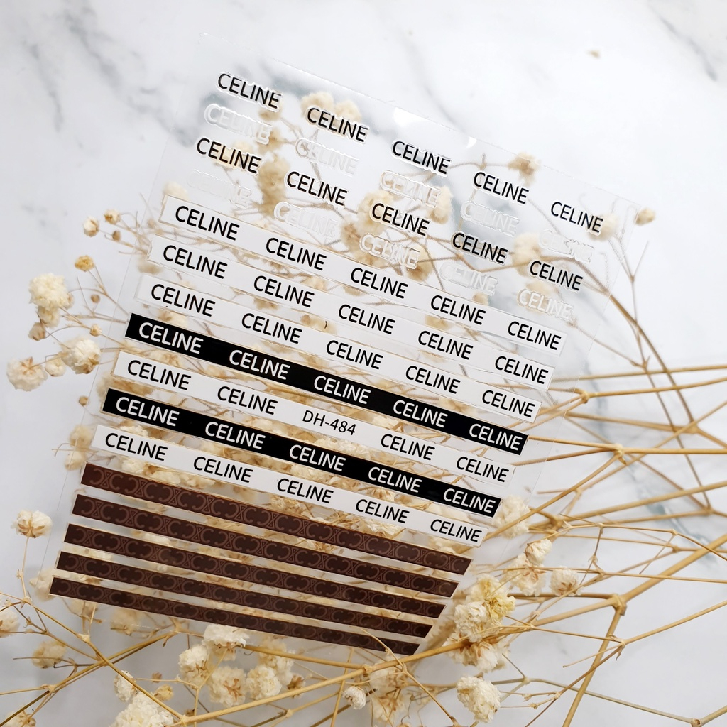 Nail Sticker Dán Móng Hình Dán Móng Tay 3D Mẫu Logo Thương Hiệu Jewelry