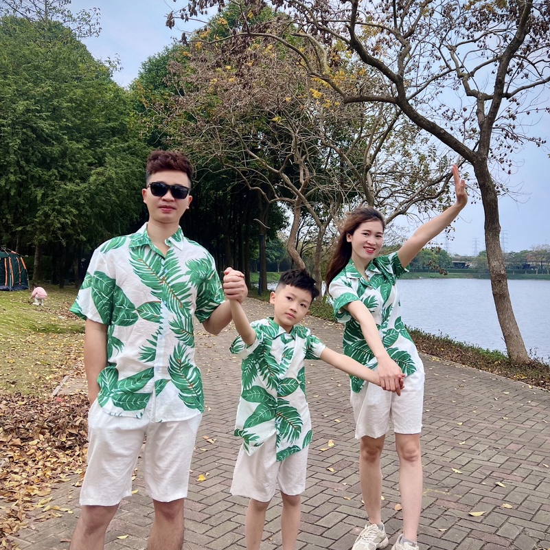 Sơ mi Đi Biển, Sơ mi Hawaii Vải Tơ Đũi Cao Cấp